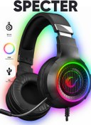 Resim Rampage Rm-k56 Specter Usb 7.1 Rgb Mikrofonlu Oyuncu Kulaklığı Gaming Kulaklık E-Spor Kulaklık 