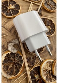 Resim Apple Uyumlu iPhone 20W Hızlı Şarj Aleti Seti 20W Adaptör + Usb-C Kablo 
