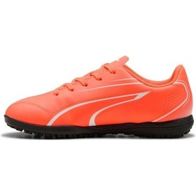 Resim Puma Glowing Red Çocuk Unısex Halı Saha Ayakkabı 10748711 Turuncu 