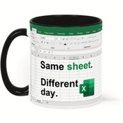 Resim Aynı Sayfa. Farklı Gün. - Büyüklü Komik Mug ile Elektronik Tablo Tasarımı - Mühlçiler, Patronlar, İş Arkadaşları ve Arkadaşları için Mükemmel Hediye - Yalnız El Yıkama - Seramik Malzeme - Yeniden Kullanılabilir - Noel, Halloween, Paskalya, Hanuka ve Şükrân Günü için Uygun - 15oz ve 11oz Büyüklükleri Mevcut 