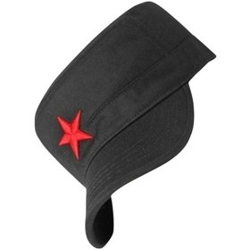 Resim Uniquetrenders Unisex Pamuklu Yıldızlı Castro Şapka Siyah 