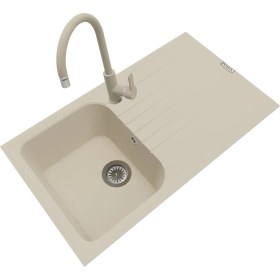Resim Polex Cristalüx Granit Eviye P-02+Swan-3 Bej 