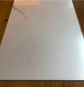 Resim 30x60cm Beyaz Mermer Desenli Yapışkanlı Banyo Wc Mutfak Paneli 