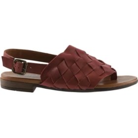 Resim Bueno Shoes Kırmızı Deri Kadın Parmak Arası Sandalet 