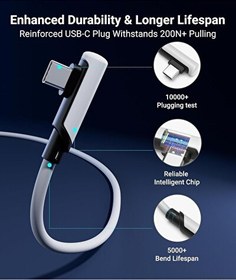 Resim Syntech 3M USB-C VR Bağlantı Kablosu Quest 2 Quest Pro Pico 4 Uyumlu Yüksek Hızlı Veri Aktarım ve Şarj Kablosu Beyaz 