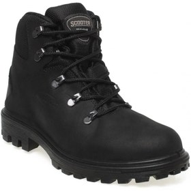 Resim Scooter G7101cs Crazy Merdane Sıyah Derı Bot 