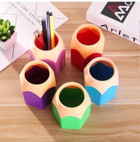 Resim Ganzhoushop Kalemlik Masaüstü Kalemlik Makyaj Fırçası Tutucu Kalemlik Büyük Kalemlik Ofis Okul Ev Sanat Malzemeleri Yeşil 