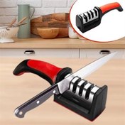 Resim 4 Aşamalı Kaymaz Tabanlı Hızlı Bıçak Ve Makas Bileme Aracı - Keskin Ve Pratik Kullanım 
