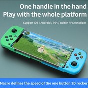 Resim Gökyüzü Mavi-tipi-c Oyun Konsolu Teleskopik Cep Telefonu D3 Gamepad Bluetooth5.0 Kablosuz Oyun Denetleyicisi Pubg Android İos Nss Cadı Ps4 