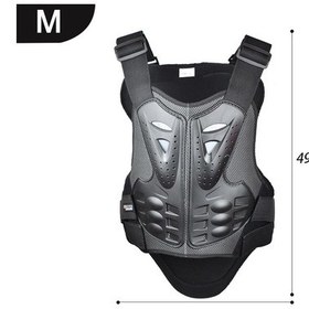 Resim Jms Motokros Yetişkin Göğüs Sırt Koruma Dişli Açık Sürüş Yelek Motosiklet Vücut Zırhı Koruyucu Siyah 