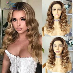 Resim CANDY KUMRAL SARIŞIN OMBRELİ DALGALI PROTEİN FİBER SENTETİK DANTEL PERUK 