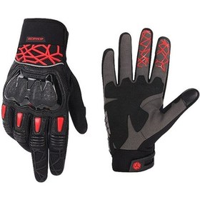 Resim Scoyco MC103 Eldiven Kırmızı Siyah 