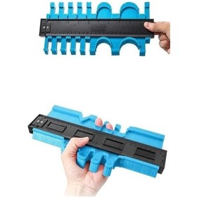 Resim Büyük Boy Kalıp Çıkarma Kontur Ölçüm Cihazı Ahşap Fayans Şekillendirme Kalıbı 24 Cm 