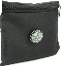 Resim Pusulalı Cep Seccadesi - Siyah Renk 