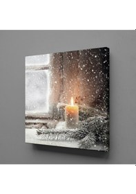 Resim Tek Mum Kanvas Tablo 80x80cm 