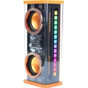 Resim Techno Stock Şeffaf Mecha Taşınabilir Bluetooth Hoparlör Kablosuz Yüksek Ses 