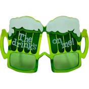 Resim Parti Gözlük Plastik İçecek Temalı Yeşil Tüm Yaşlar 