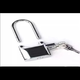 Resim Xolo Tüm Motosikletlere Uyumlu Alarmlı Motosiklet Bisiklet Gümüş Asma Kilit 110 Desibel XLK403 