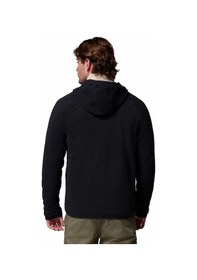 Resim Columbia Fast Trek Overlay Hooded Full Zip Siyah Erkek Outdoor Polar Am3470-010 Siyah 