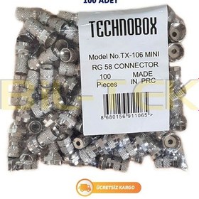 Resim Technobox Rg 58 F Konnektör - 100 Adet 