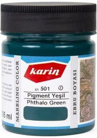 Resim Karin Ezilmiş Ebru Boyası 105Ml 501 Pigment Yeşil 