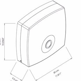Resim KG-GOLDPAPER Şeffaf Mavi 300'lü Z Katlama Kağıt Havlu Dispanseri Banyo Ve Lavabo Aparatı 0601bl 