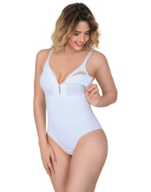 Resim 2944 Sırt Destekli Badi Emzirme Korse Beyaz 