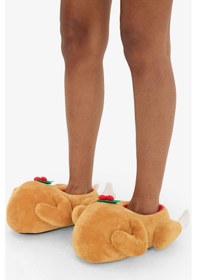 Resim Defacto Kadın Düz Taban Panduf F1544ax25wnbn85 Kahve-bn85 