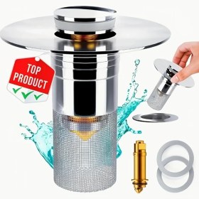 Resim Willowhaven 1 Adet Paslanmaz Çelik Tıkaç Pırınç Göbekli 1 1 1 45 Açıklığı Tıkanma Önleyici Hijyenik Banyo Aksesuarı 