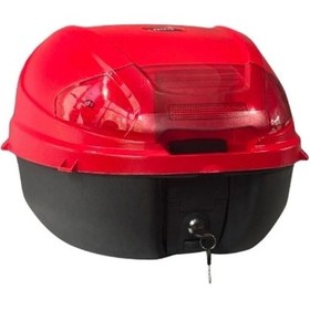 Resim Motosiklet Kırmızı Arka Çanta Top Case 36 Lt Kırmızı 