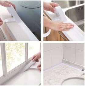 Resim Beyaz Su Sızdırmaz Lavabo Kenar Bandı ()(3.2m) 