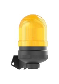 Resim Mesan Ø70 300 Seri Yanıp Sönen Ampul Buzzer Duvar Montaj Turuncu 24vdc Ms 376.3.24vdc 
