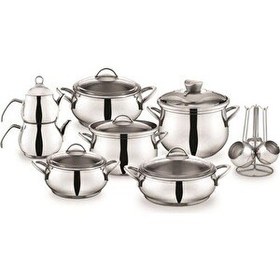 Resim Schafer Alia 18 Parça Gümüş Çelik Çeyiz Seti 1S004-29001-GUM01 