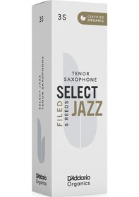 Resim D'addario Orsf05tsx3s Organic Select Jazz Filed Tenor Saksafon Kamışı No: 3 Soft Profesyonel/caz - 5'li Paket Filed Kesim, Organik Üretim Ve Hızlı Tepki Kabiliyeti 