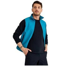 Resim Şensel Erkek Softshell Yelek, Turkuaz 118E2209 Su Itici - Rüzgar Geçirmez 001 