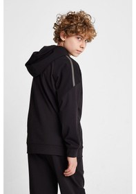 Resim Lescon Çocuk Fermuarlı Kapüşonlu Sweatshirt 25n-3117 Siyah 