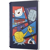 Resim Mabbels Spiralli Defter Adventure Time Lacivert 80 YP 17x24 DFT-388500 