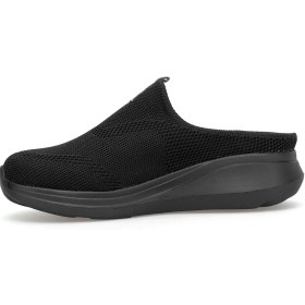 Resim King Paolo K5221 Alabanda Kadın Memory Foam Sabo Terlik Siyah 