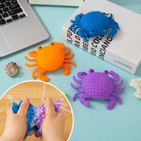 Resim 2/4 adet Yaz Su Eğlencesi Sıkıç Oyuncaklar, Favori Havuz Partisi Hayvan Gadgeti Erkekler ve Kızlar İçin, Yeniden Kullanılabilir Sevimli Kawaii Yengeç Oyuncaklar, Çoklu Kez Sıkılabilir, Paskalya Sepeti Doldurma Hediyesi 