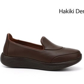 Resim Gönderi R Kahve Antik Dolgu Taban Hakiki Deri Comfort Ayakkabı Kahverengi 