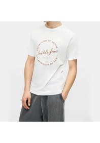 Resim Jack & Jones Jack&jones Grayson Erkek Bej Tişört Bej 