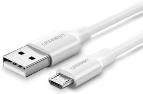 Resim Ugreen Micro-USB & USB-A Data ve Şarj Kablosu, 1.5 Metre, Beyaz 