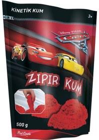 Resim Disney Cars 3 Zıpır Kalıplı Kinetik Kum 500 Gr Kırmızı 