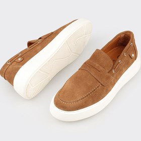 Resim Elle Shoes Taba Deri Erkek Günlük Loafer 