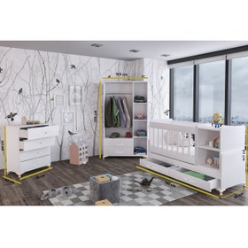 Resim Bygolden Avangard Gold Bebek Odası Takımı Tam Set 