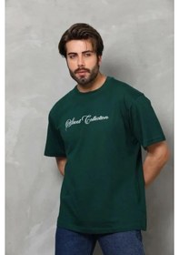 Resim Vexor Erkek Baskılı T-shirt Kısa Kol Bisiklet Yaka Regular Fit Rahat Kalıp Günlük Tişört - Çağla Yeş Çağla Yeşili 