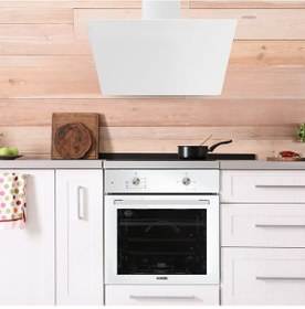 Resim Kumtel B66-S2 - KO-40TAHDF - DA6-833 Home Basic Beyaz Cam Ankastre Set 