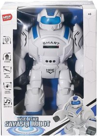 Resim Birlik Oyuncak Uzaktan Kumandalı Full Fonksiyonlu Disk Atan Savaşçı Robot Mavi 27115 Mavi 