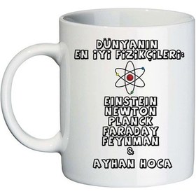 Resim Fizik Öğretmeni Hediyesi Kişiye Özel İSimli Kupa Bardak 