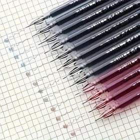 Resim 12'li Elmas Uçlu Jel Kalemler, 0,38Mm İnce Uç, Yüksek Kapasiteli, Pürüzsüz Yazma, Ofis ve Okul için Uygundur 